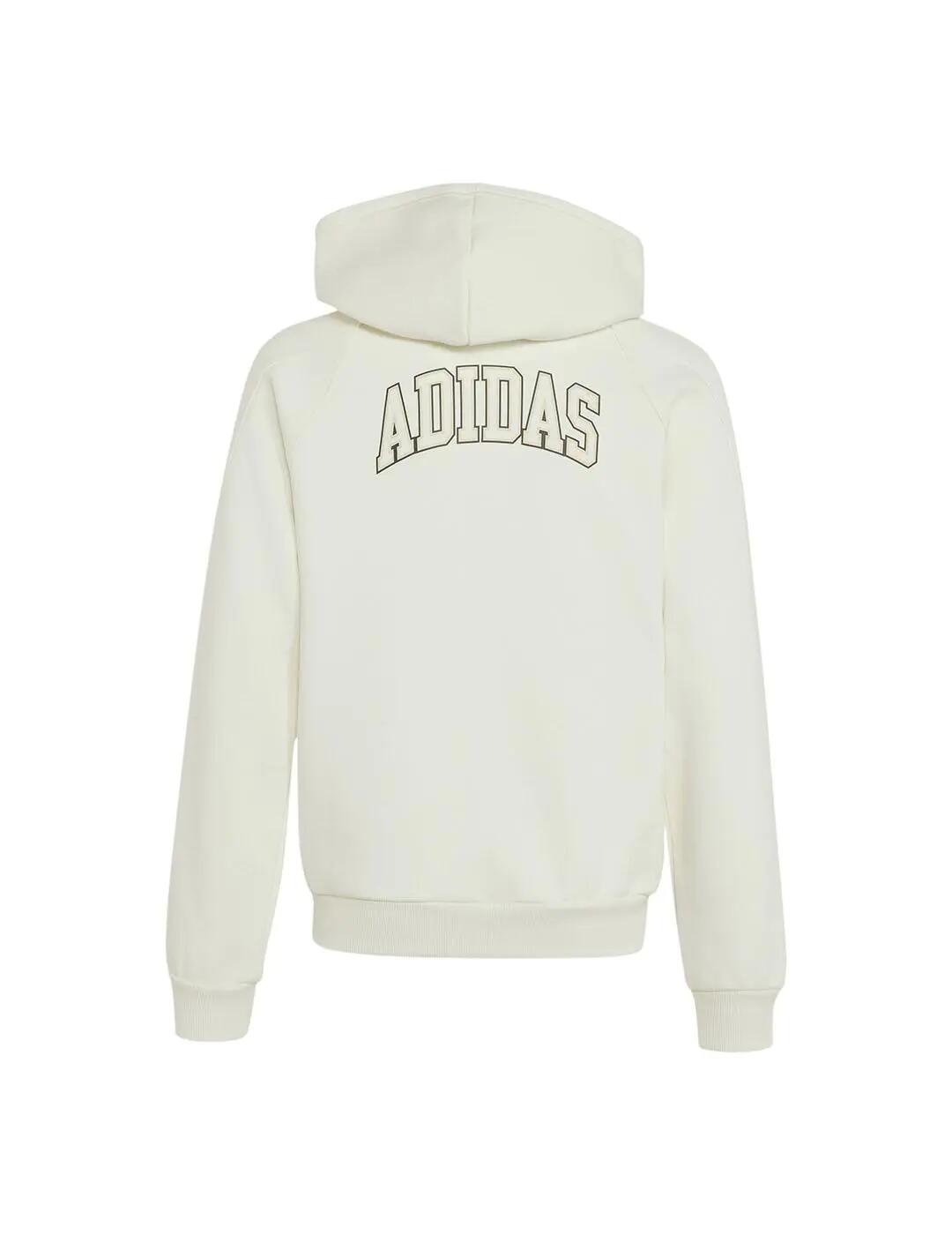 Sweat-shirts en molleton pour fille Adidas Collegiate blanc. 2/5