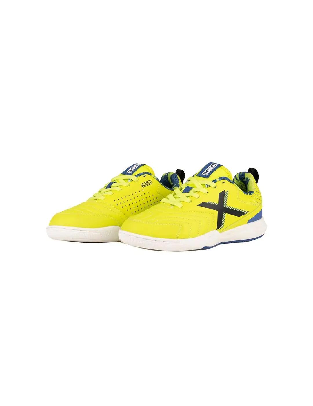 Scarpa da calcio con tacchetti per bambino Munich Rondito Giallo. 4/6
