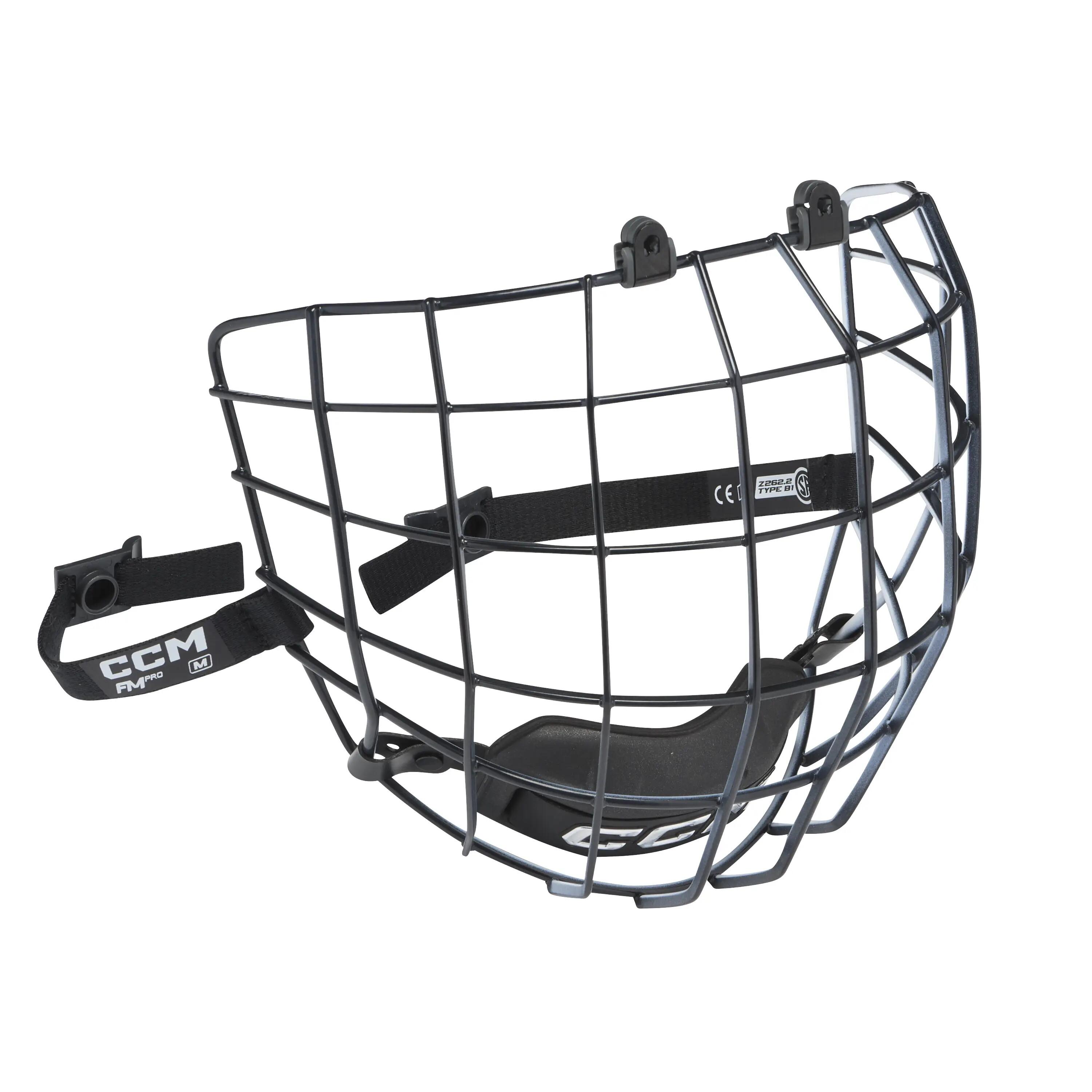 CCM Fmpro Cage rejilla cromada S, adulto, combo de casco de hockey 4/4