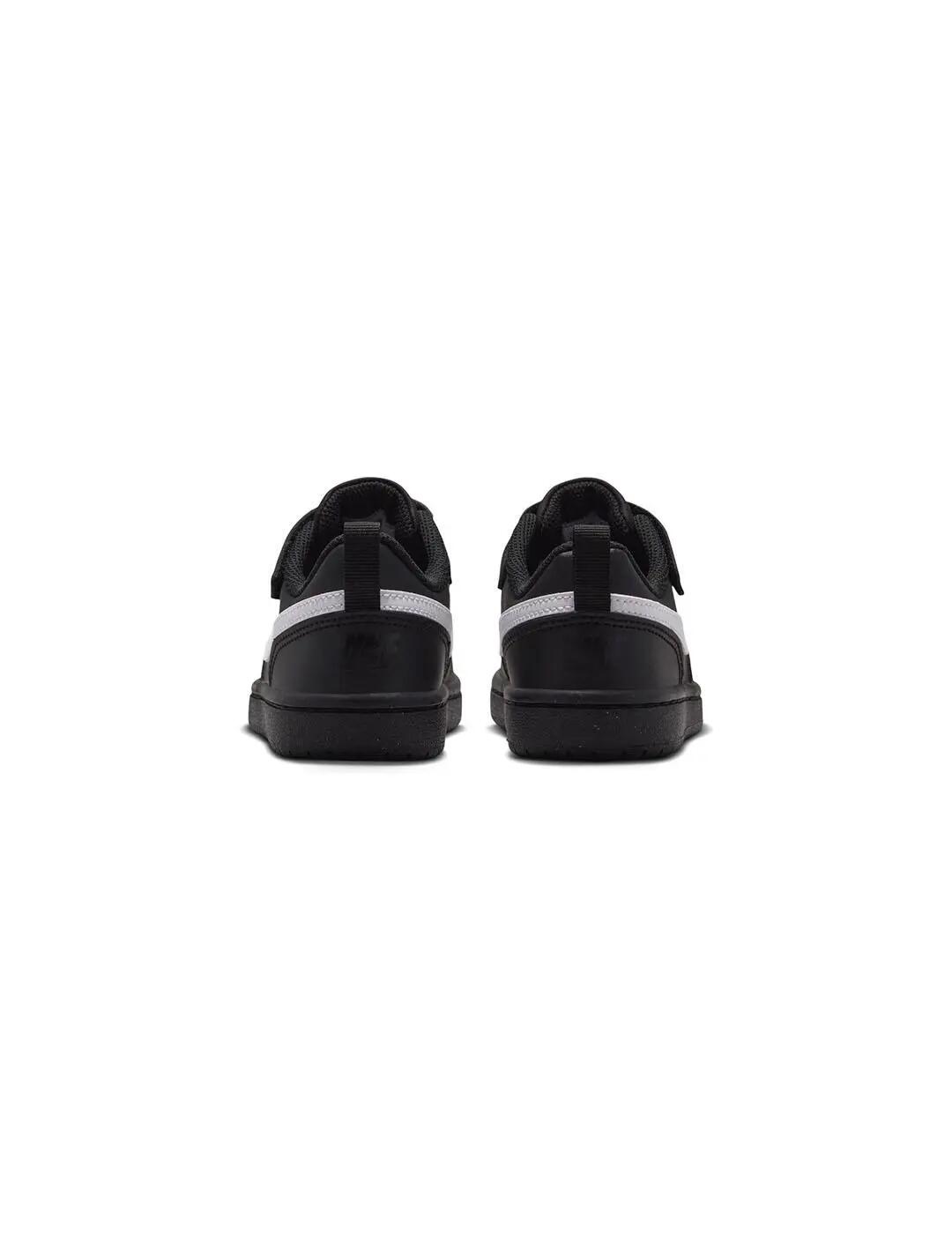 Tênis para crianças Nike Court Borough Low Preto. 5/7
