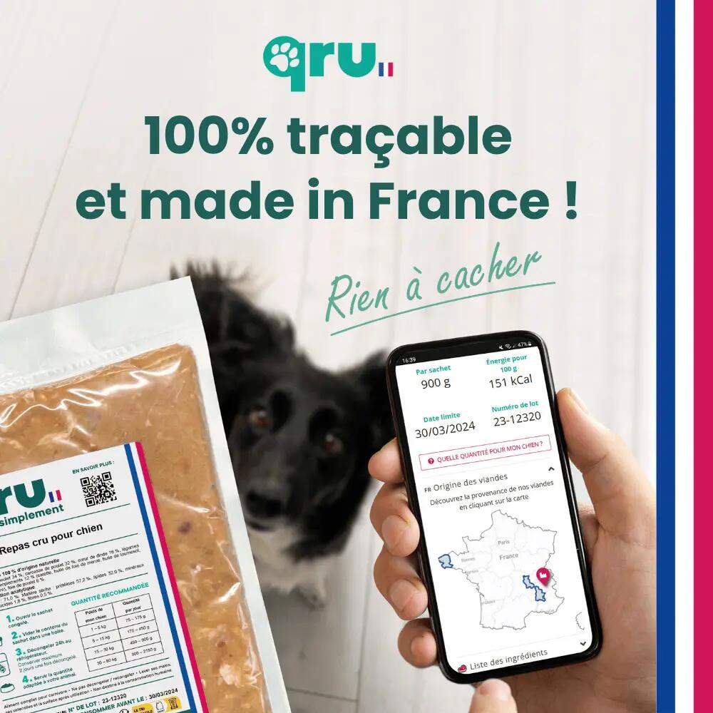 Repas BARF chien – Poulet Intro − 10 x 450 g 6/7