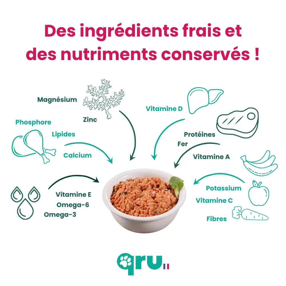 Repas BARF chien – Poulet Intro − 10 x 450 g 5/7