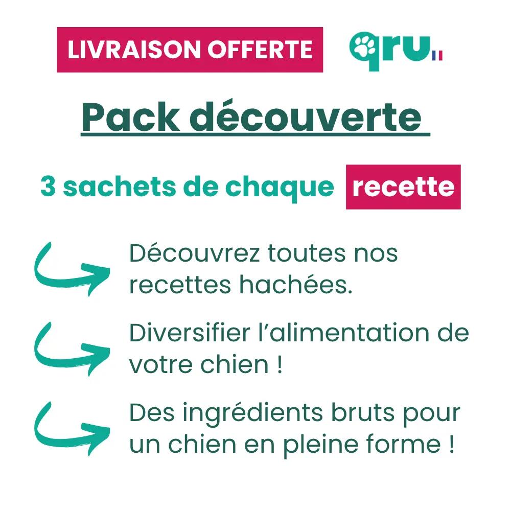 Repas BARF chien – Pack découverte − 9 x 450g 2/6