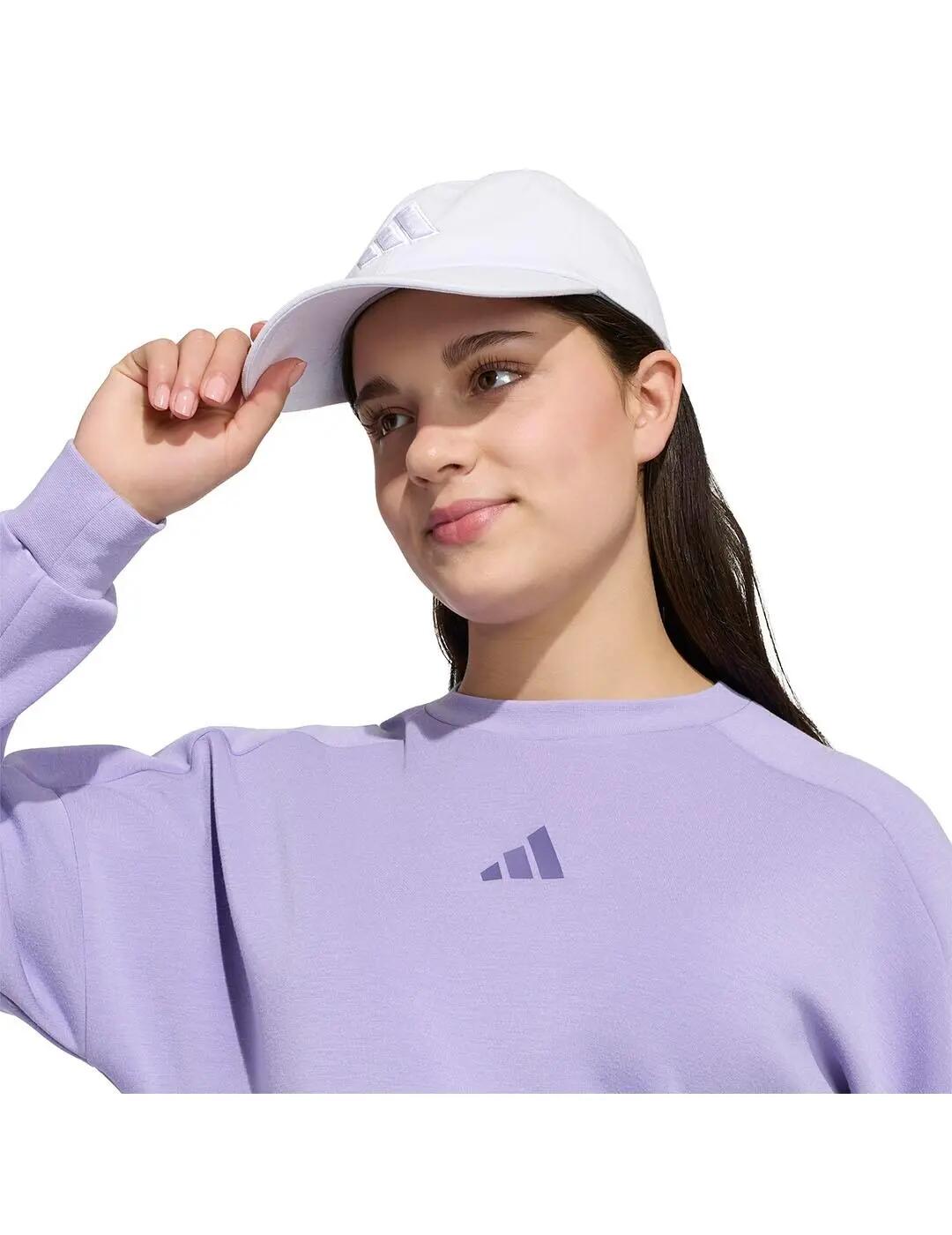 Pullover Fleece für Mädchen Adidas Future Icons Lila. 5/5