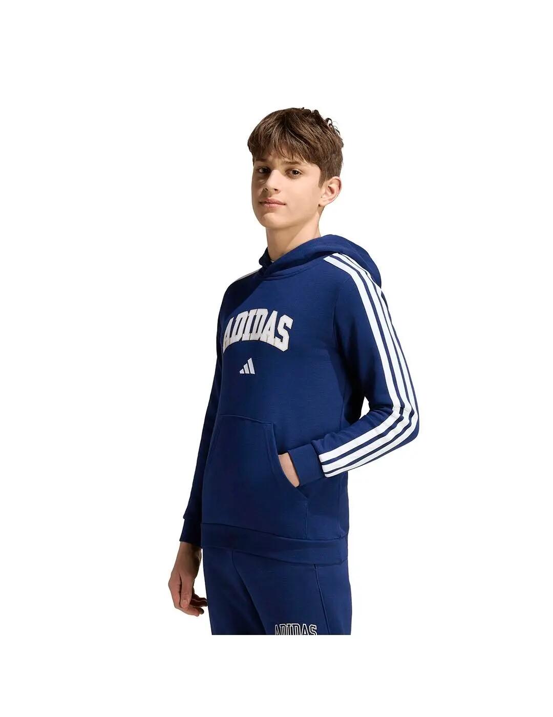 Felpe in pile per bambini Adidas Collegiate Marino. 2/5