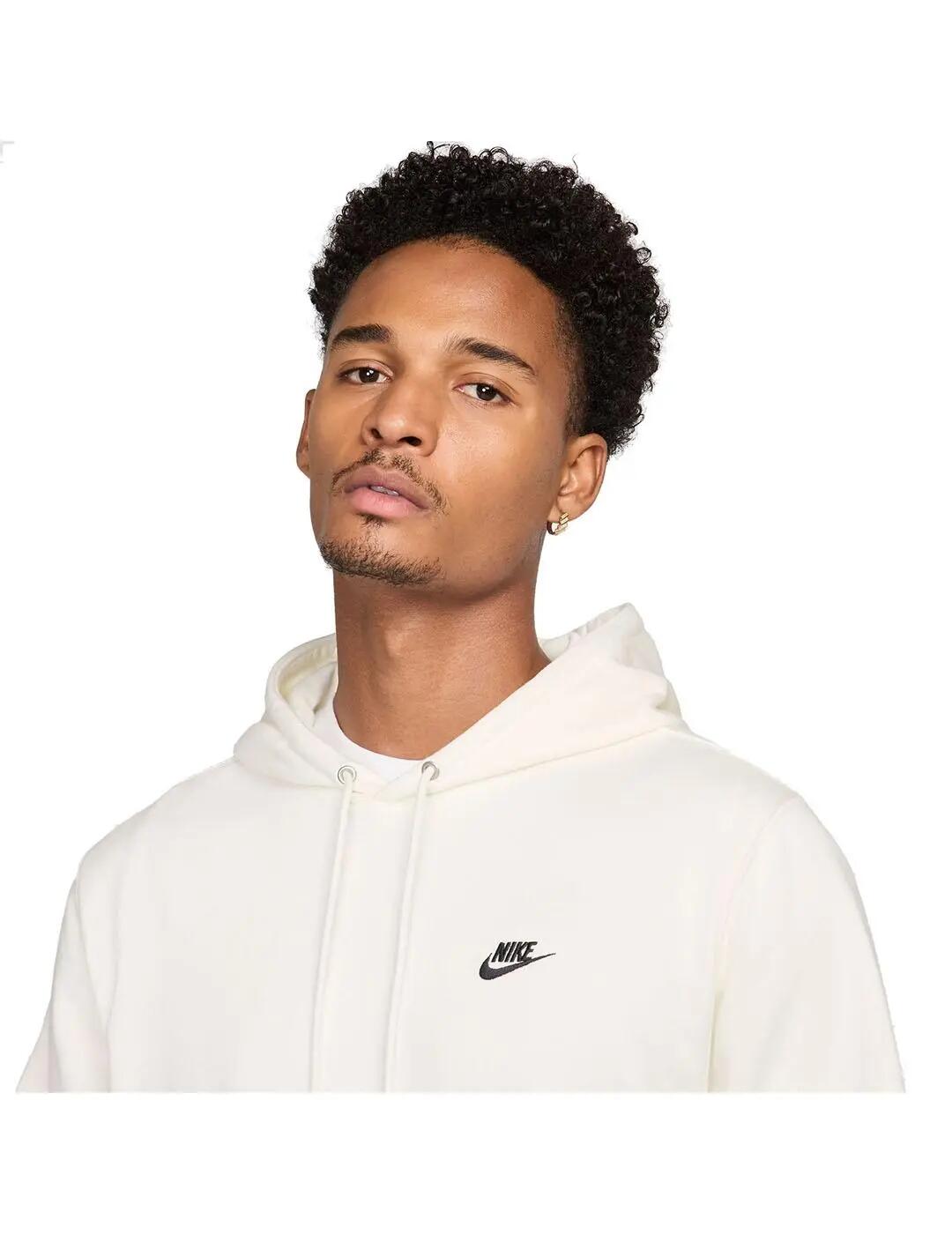 Sudaderas jerseys polares para Hombre Nike Club Blanco 3/5