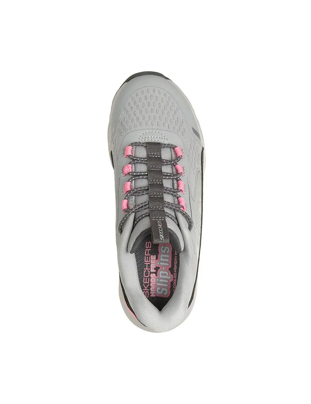 Scarpe da donna Skechers grigie. 3/7