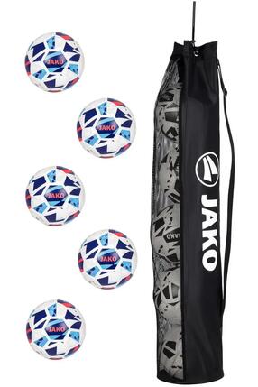 JAKO Unisex Trainingsball Iconic - 5er Set mit Ballnetz