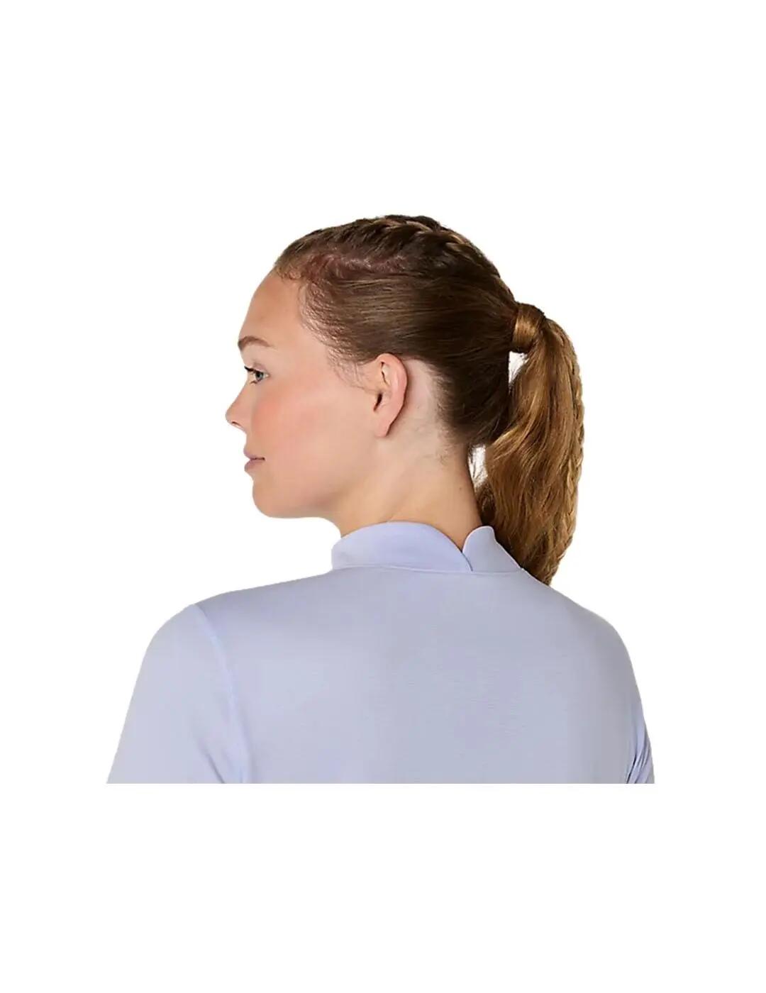 Bluse für Damen Asics Icon Lila. 5/5