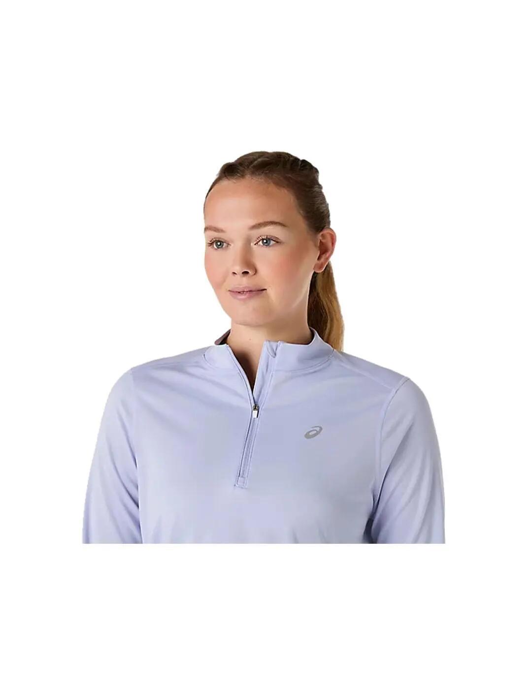 Bluse für Damen Asics Icon Lila. 3/5