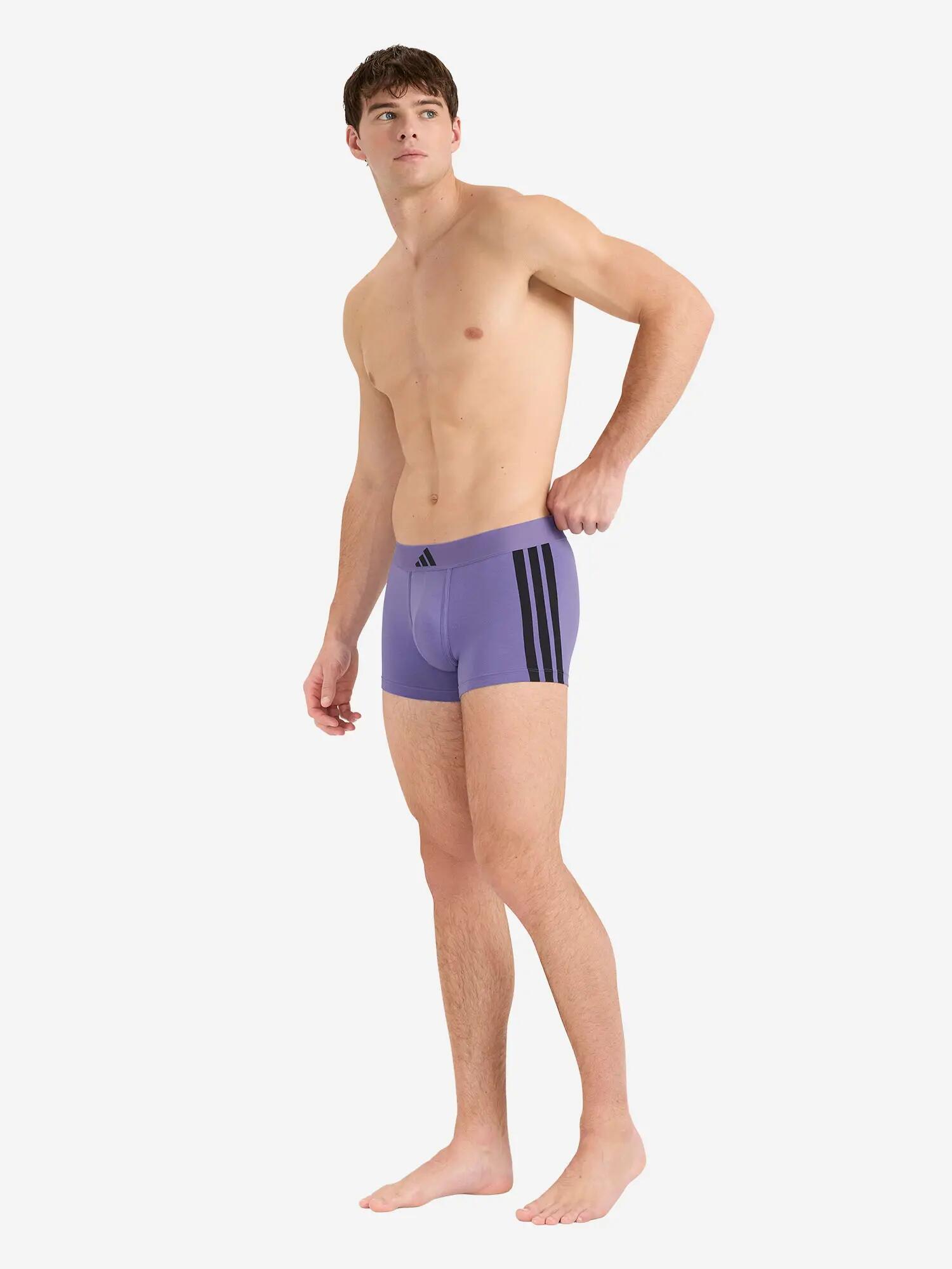 Trunk eng anliegende Boxershorts Herren - Active Flex Cotton 3 Stripes 2-Pack 6/6