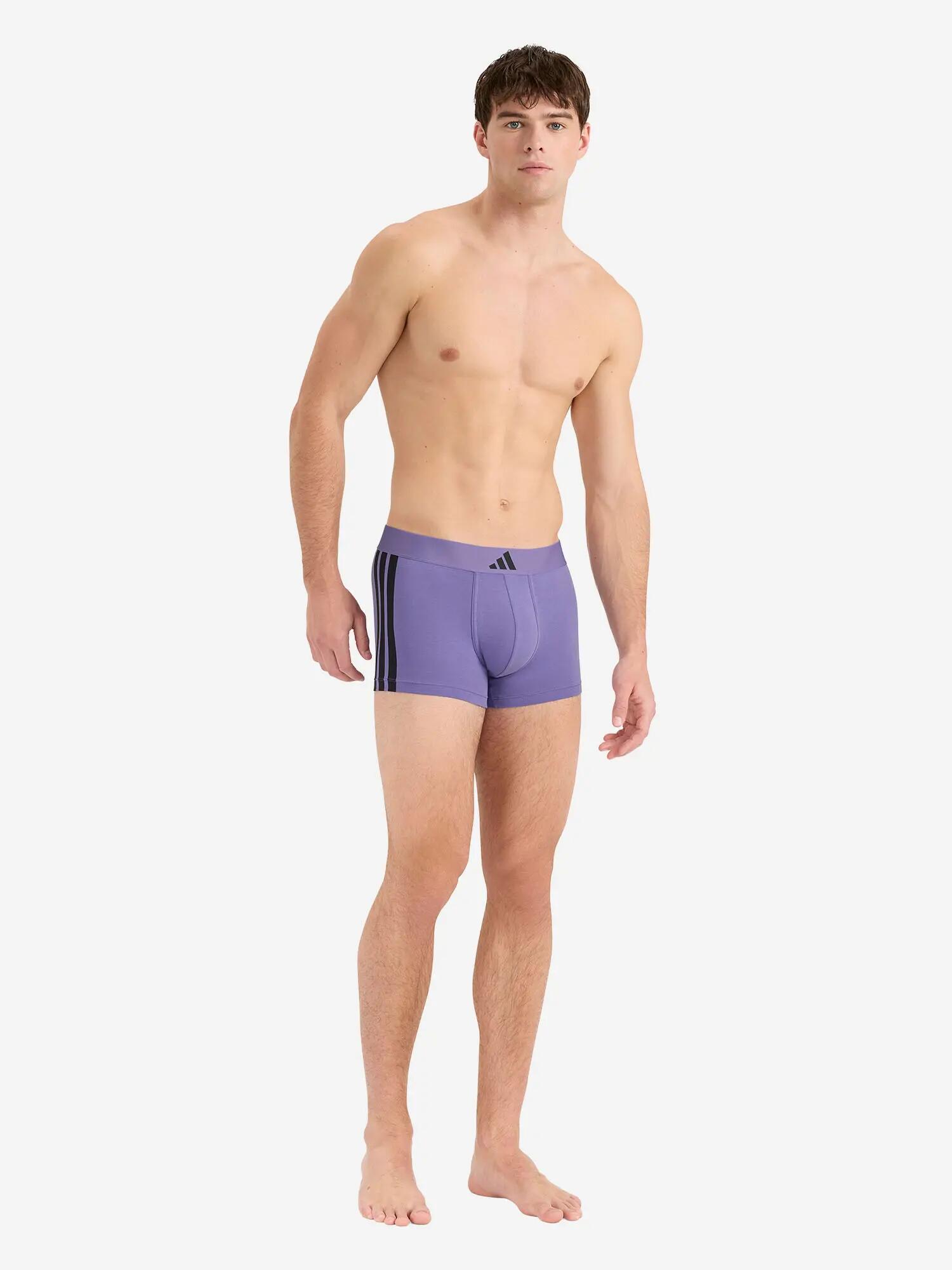 Trunk eng anliegende Boxershorts Herren - Active Flex Cotton 3 Stripes 2-Pack 3/6