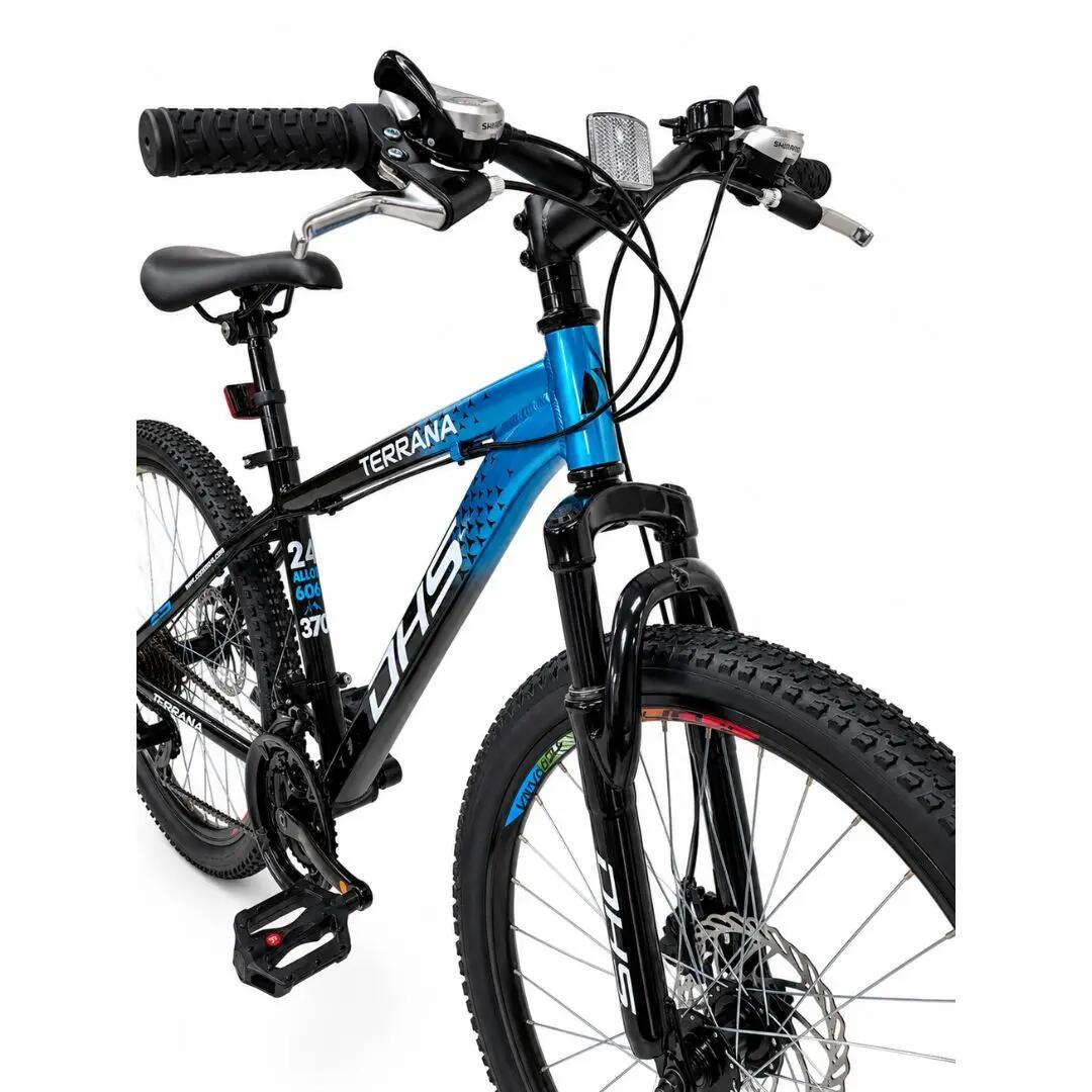 Bicicleta Copii Dhs Terrana 2423C, model 2026 - 24 Inch, Albastru-Negru 5/7