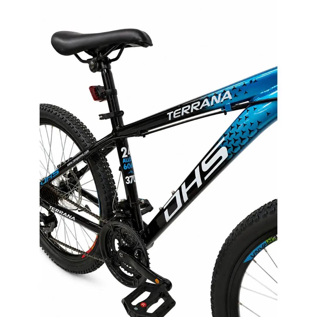Bicicleta Copii Dhs Terrana 2423C, model 2026 - 24 Inch, Albastru-Negru 4/7