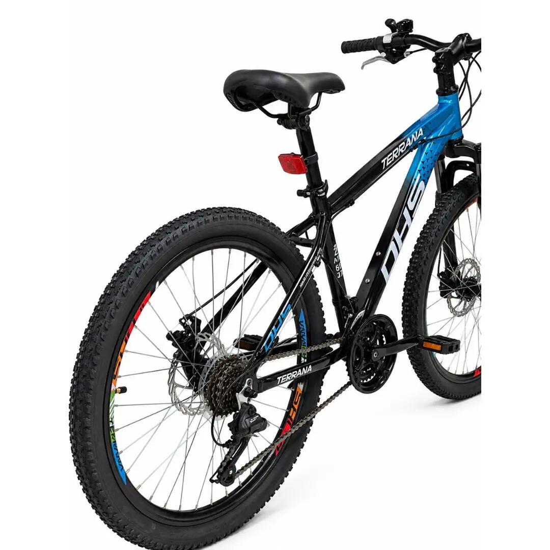 Bicicleta Copii Dhs Terrana 2423C, model 2026 - 24 Inch, Albastru-Negru 3/7