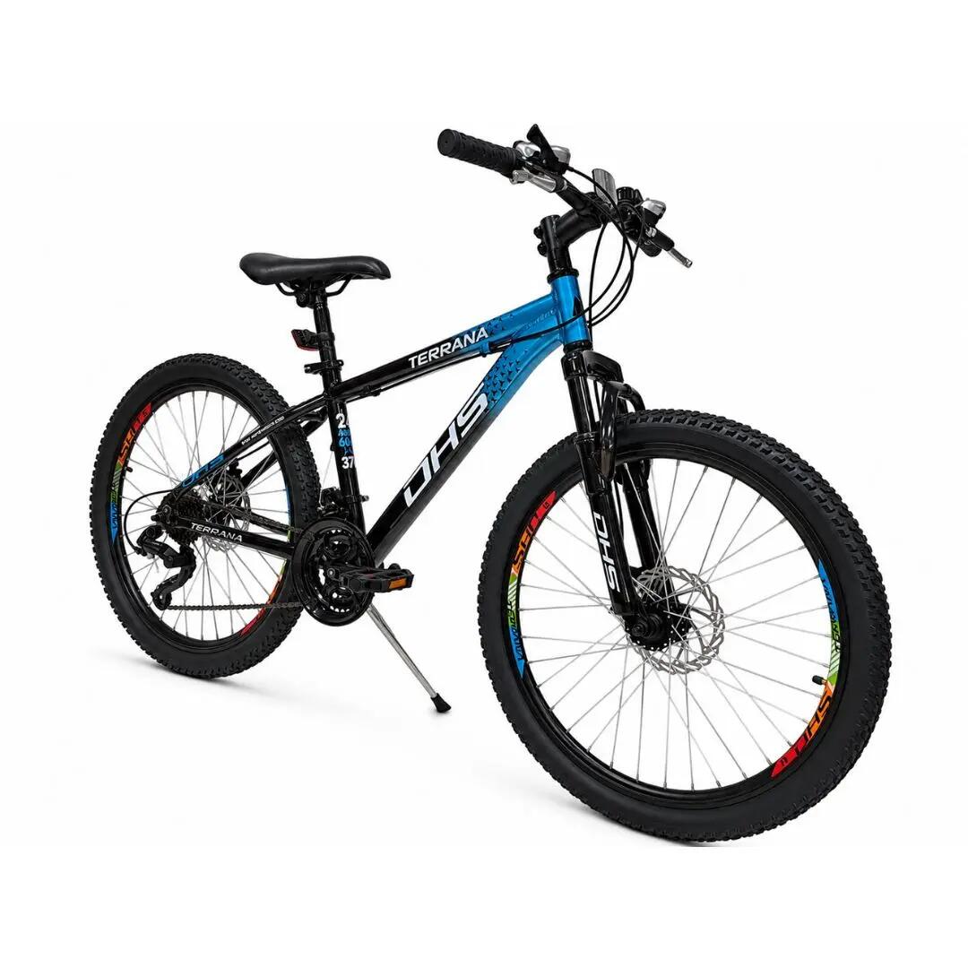 Bicicleta Copii Dhs Terrana 2423C, model 2026 - 24 Inch, Albastru-Negru 2/7