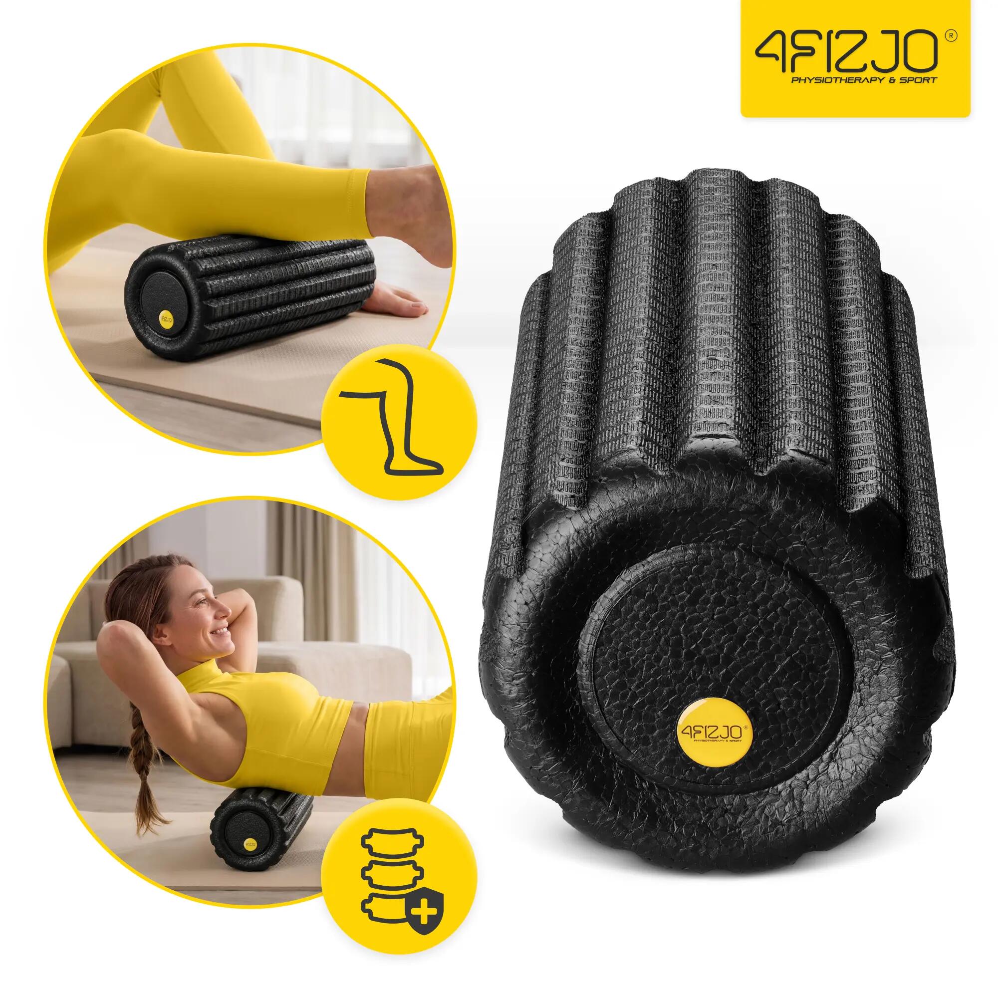 Roller do masażu z wypustkami 30cm wałek do ćwiczeń EPP 4FIZJO 8/15