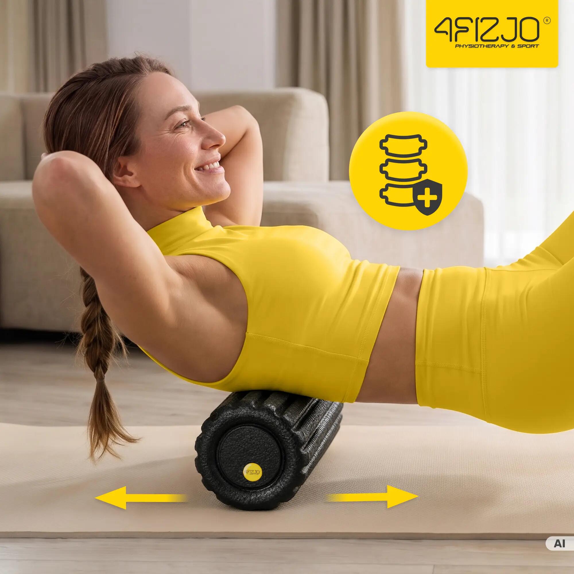 Roller do masażu z wypustkami 30cm wałek do ćwiczeń EPP 4FIZJO 4/15