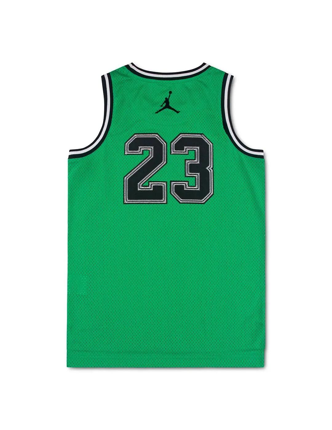 Maglia per bambino Jordan 23 verde. 2/5