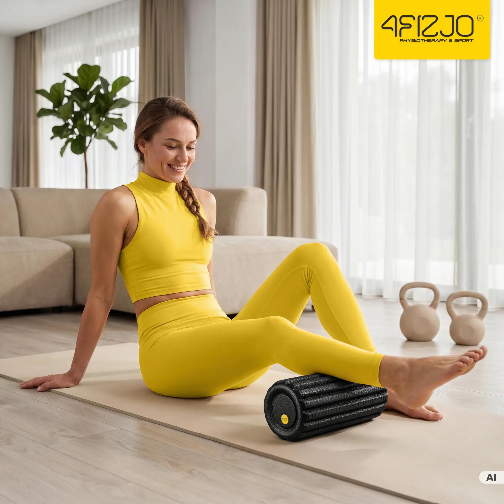 Roller do masażu z wypustkami 30cm wałek do ćwiczeń EPP 4FIZJO 11/15