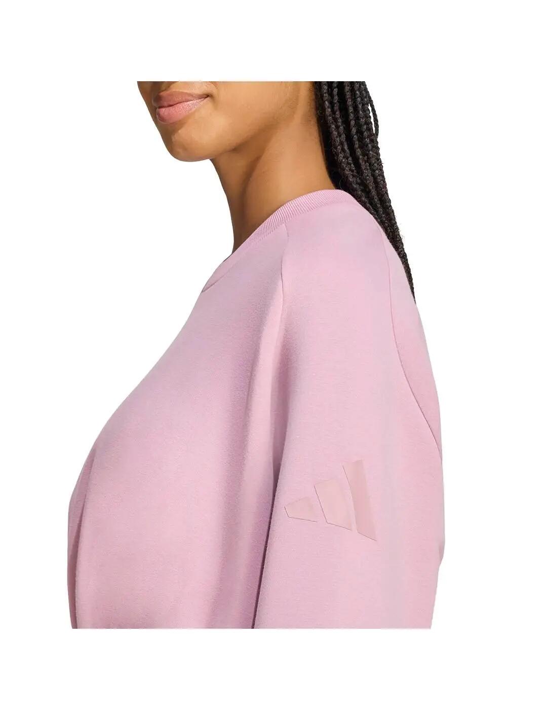 Pulls molletonnés pour femmes Adidas All szn Rose. 5/6
