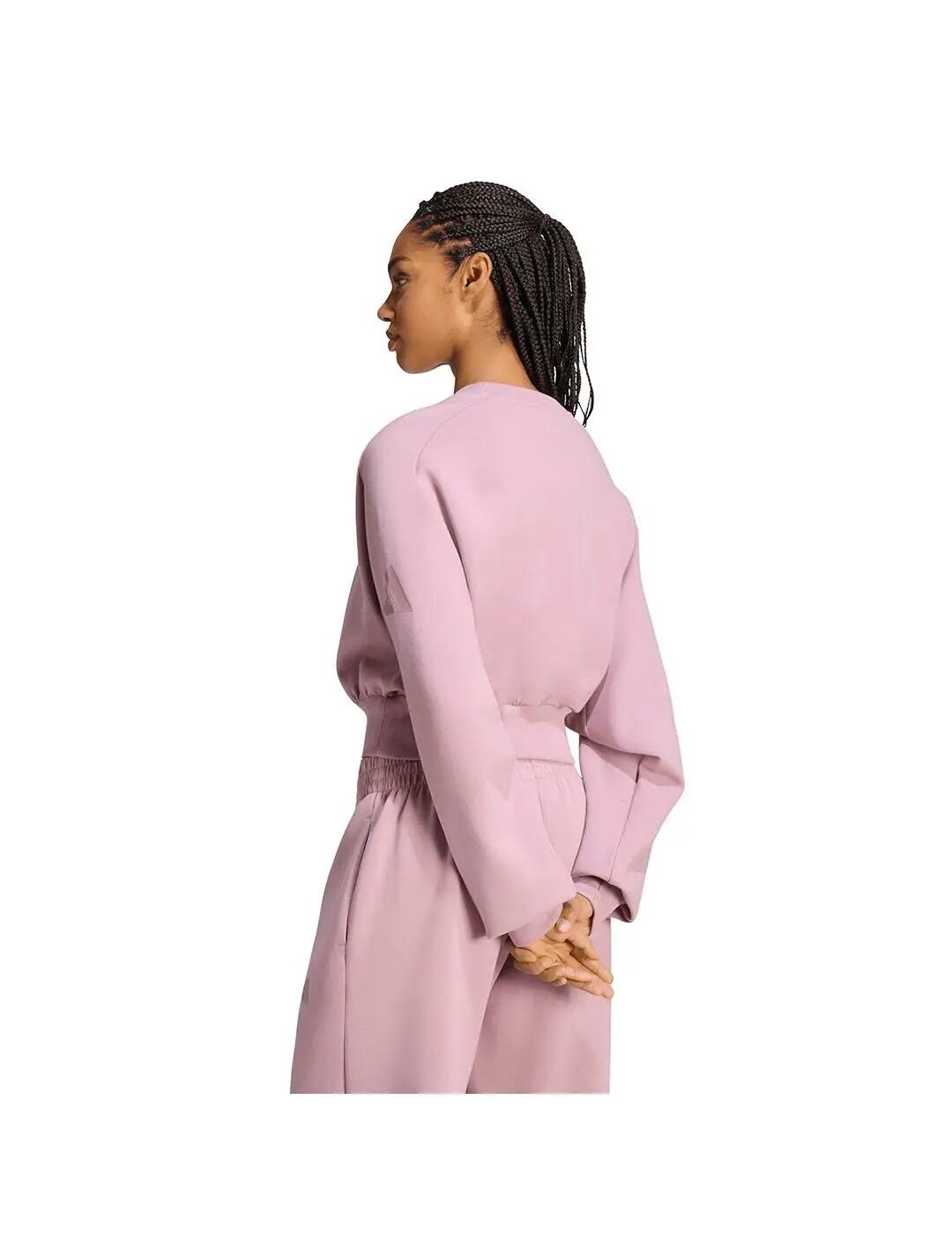Pulls molletonnés pour femmes Adidas All szn Rose. 3/6