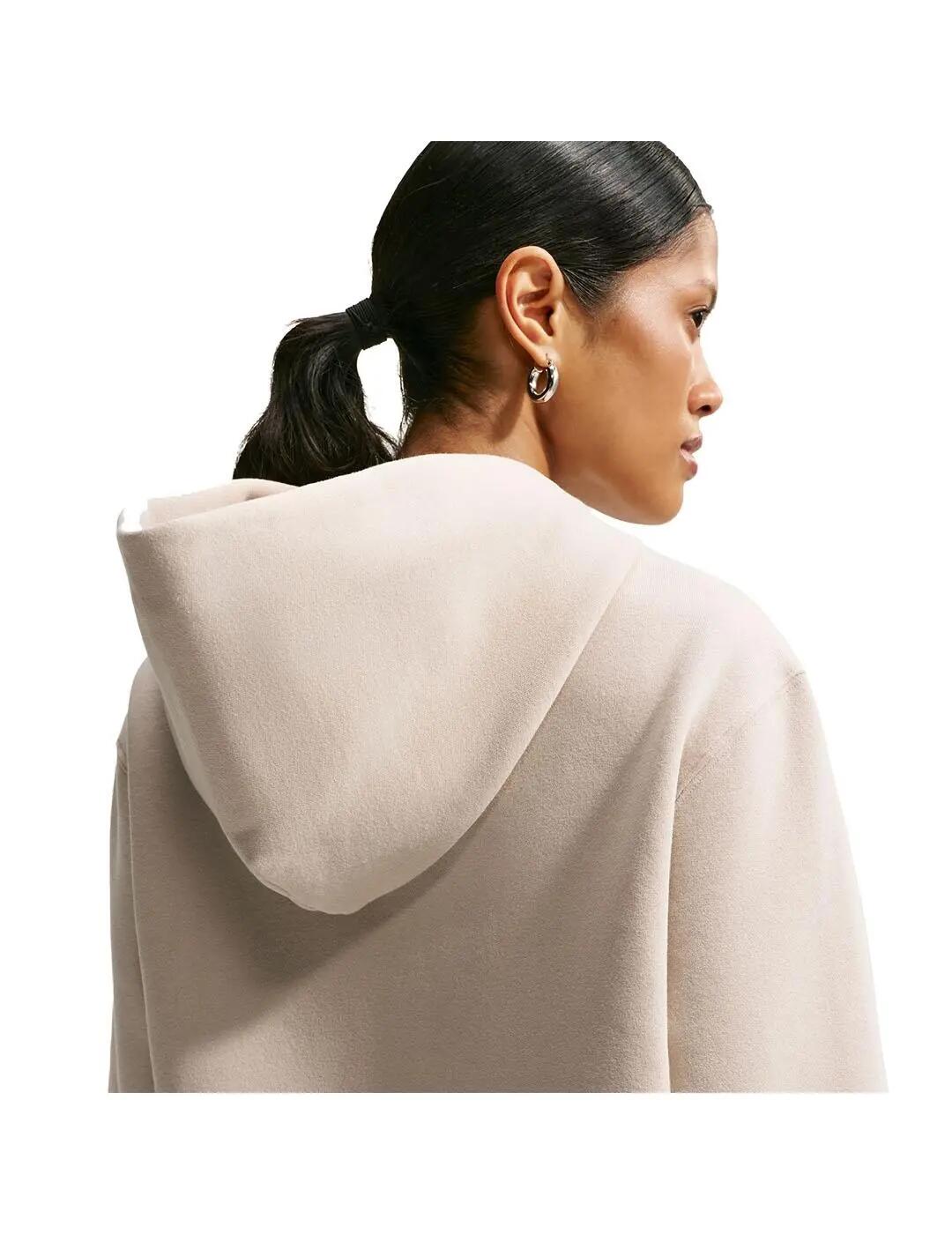 Felpe pile per donna Nike Studio Beige. 2/5