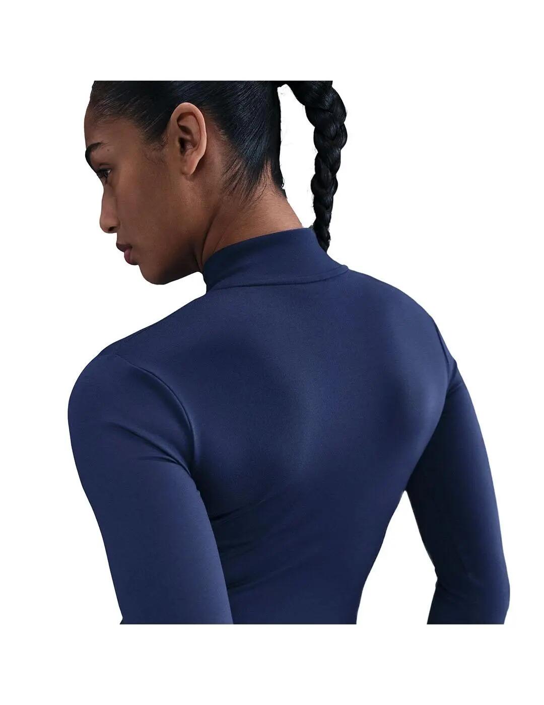 Sweatshirts Fleece für Damen Nike One fitted Marineblau. 4/5