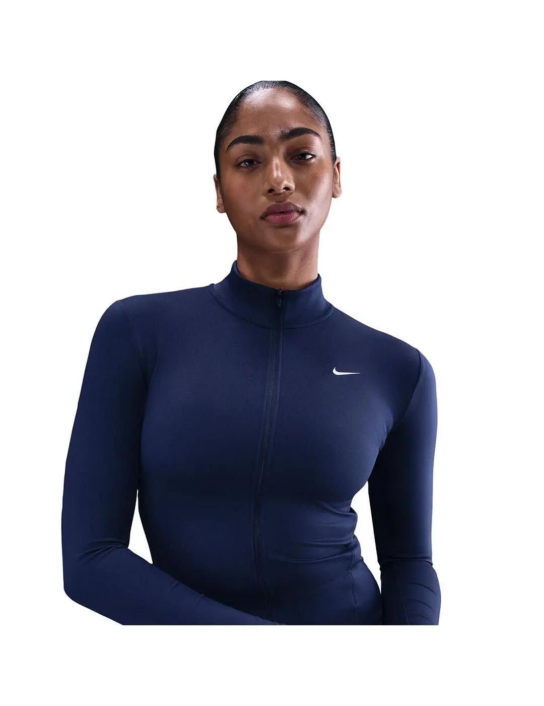 Sweatshirts Fleece für Damen Nike One fitted Marineblau. 3/5