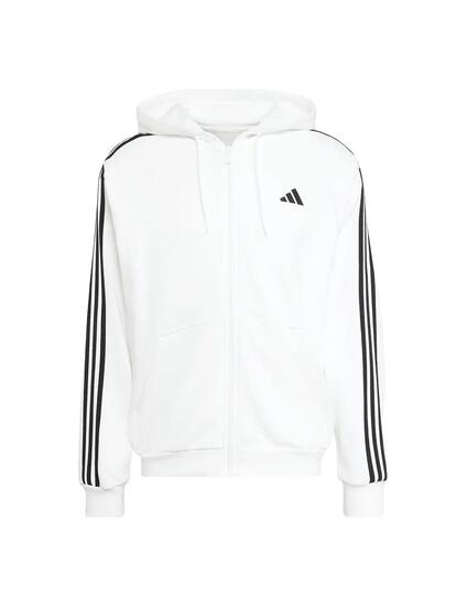 Sweat-shirts polaires pour homme Adidas 3 bandes Blanc.