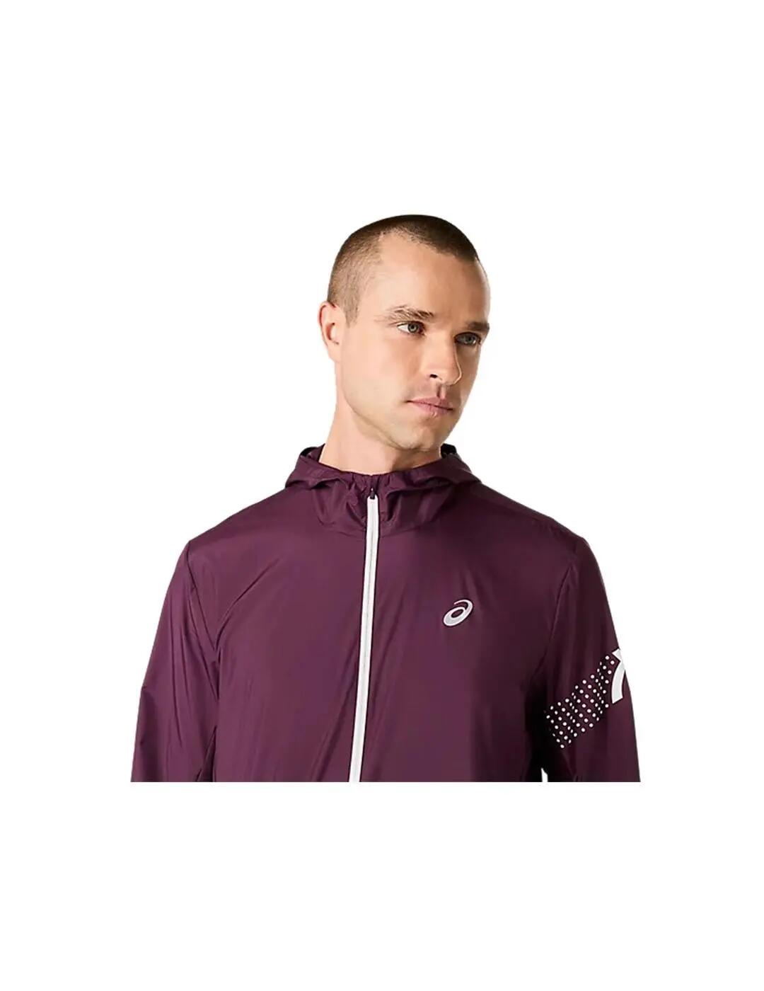 Jaqueta Masculina Asics Icon Granate. 3/7