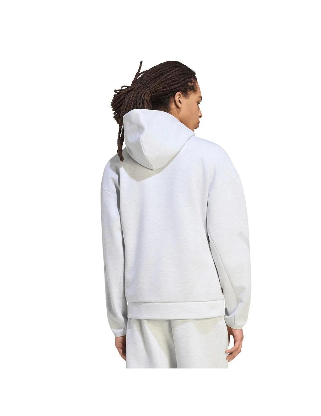 Pulls molletonnés pour hommes Adidas Zne gris. 3/6