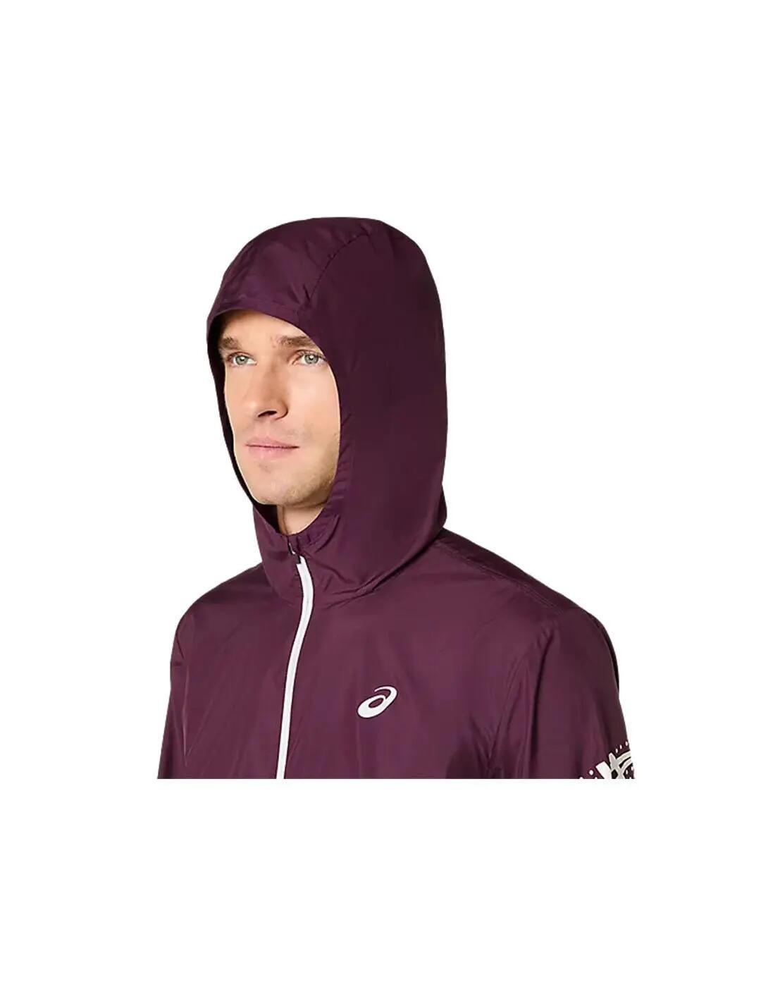 Jaqueta Masculina Asics Icon Granate. 4/7