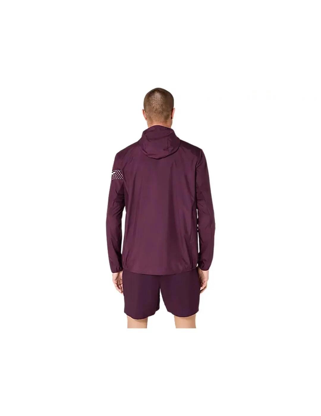 Jaqueta Masculina Asics Icon Granate. 2/7