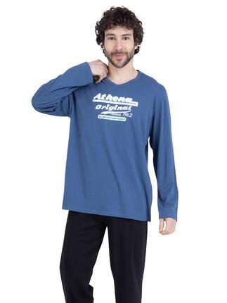 Pyjama long homme Ecopack Sérigraphie