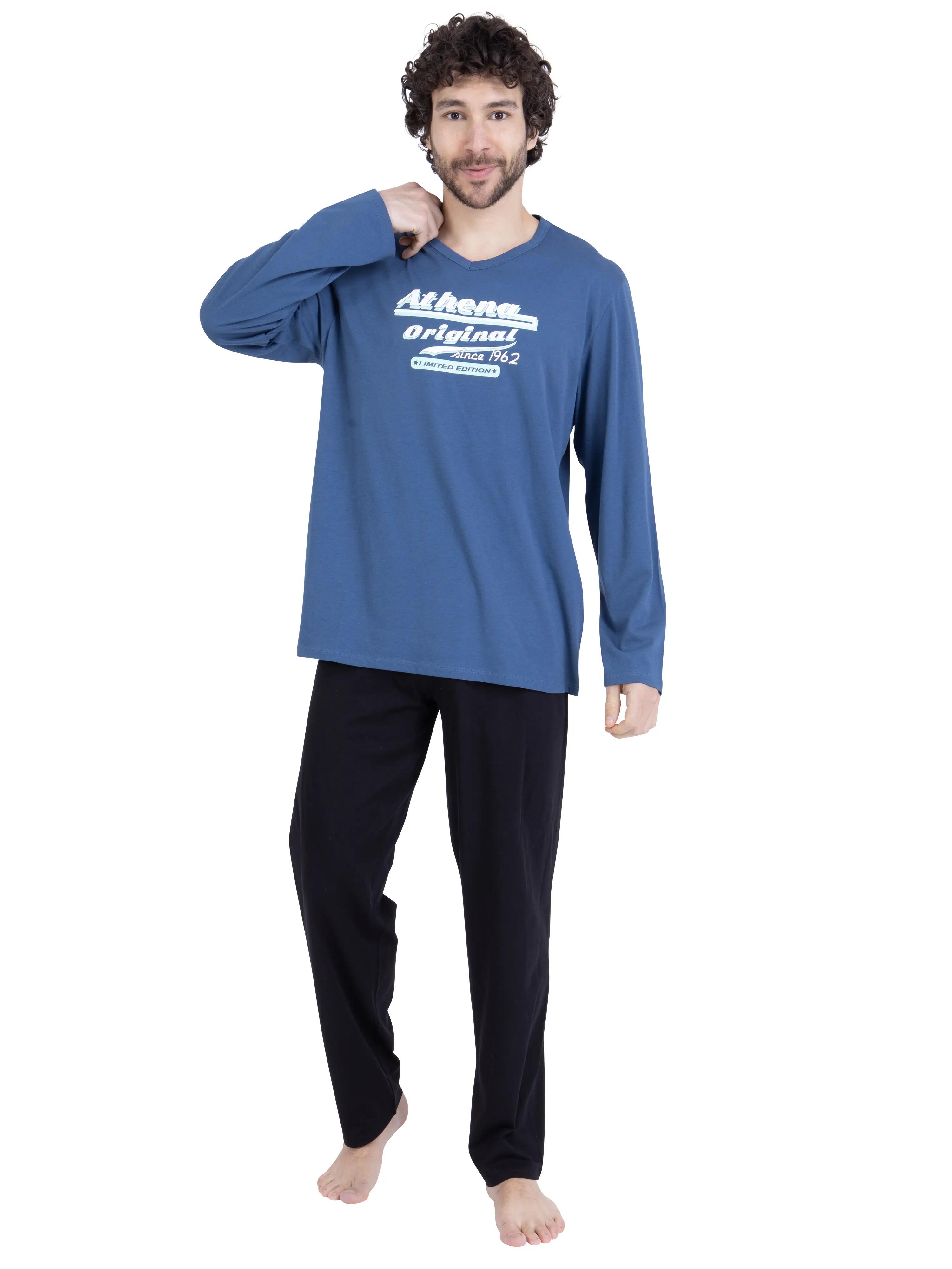Pyjama long homme Ecopack Sérigraphie 5/6