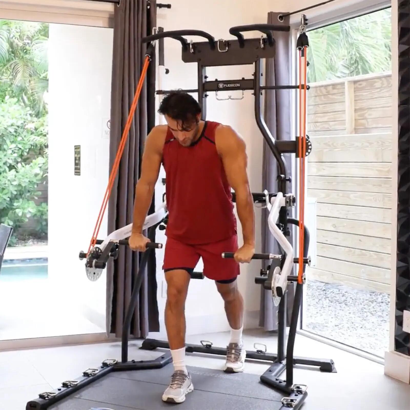 Krachtstation - Krachttraining - Taurus Flexicon - Verstelbaar, met physiotubes 4/4