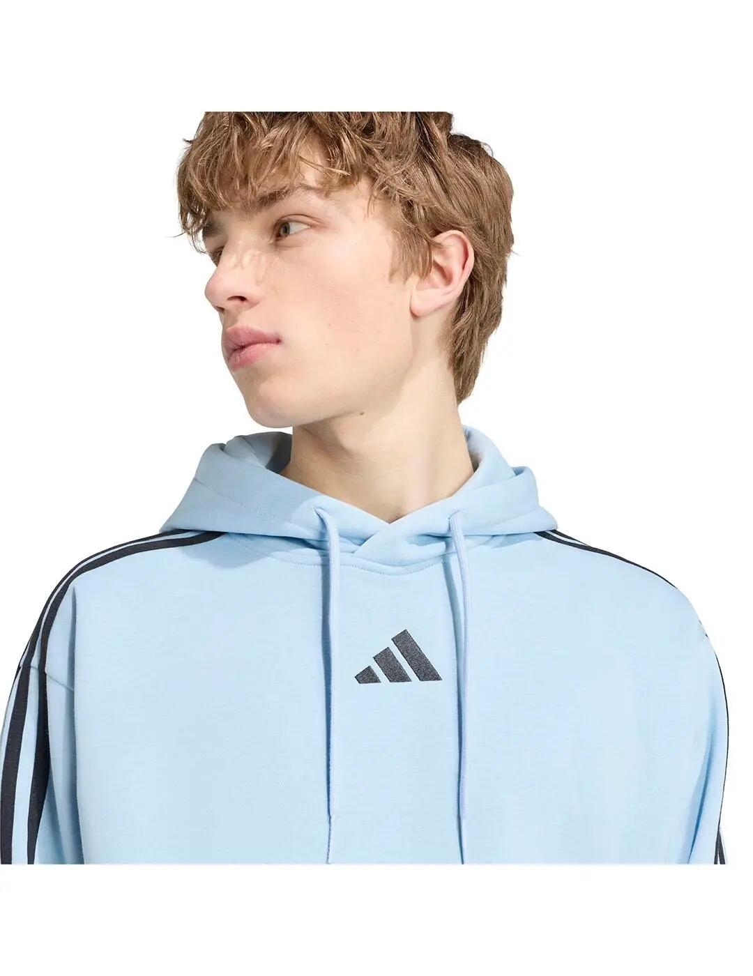 Sweat-shirts polaires pour hommes Adidas Essentials Bleu. 4/5
