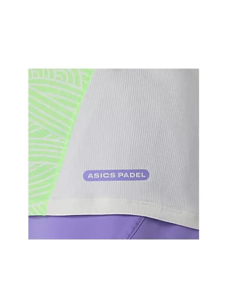 Camiseta para Hombre Asics Court all over Verde 4/5