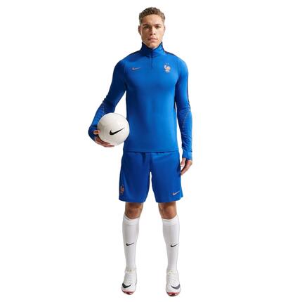 Short - Football - Homme - Respirant, séchage rapide - FFF Strike - Bleu