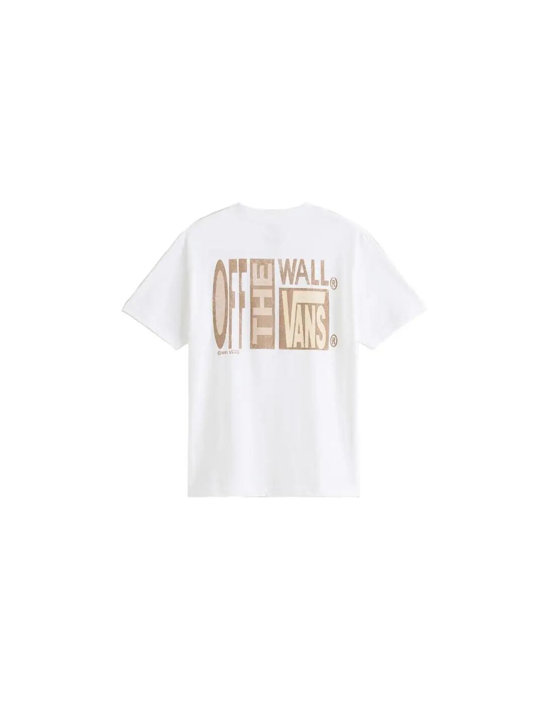 Camiseta para Homem Vans Stretch stack crackle Branca. 2/5