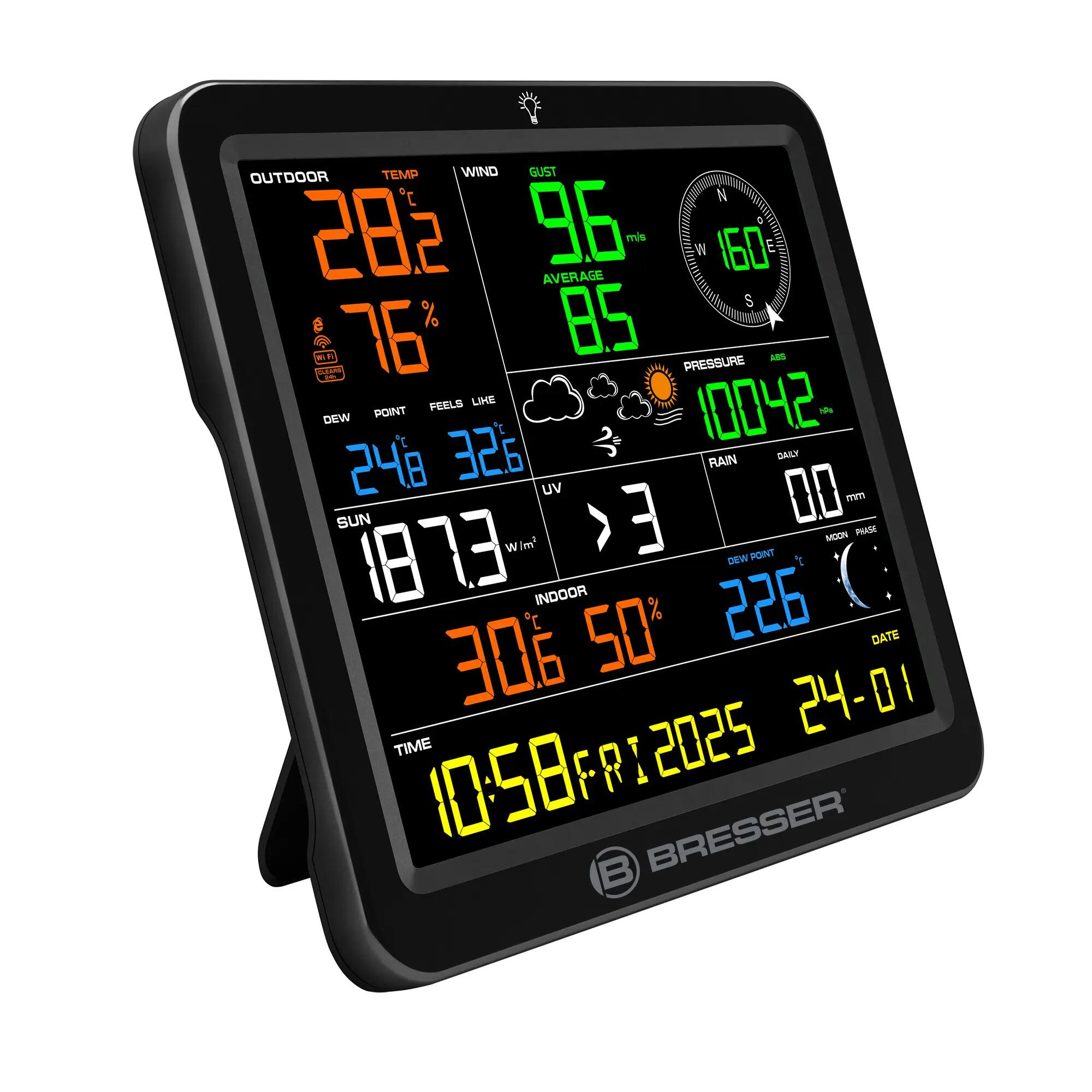 Station météorologique  sans fil et WiFi MeteoTemp Solar 7-en-1 5/5