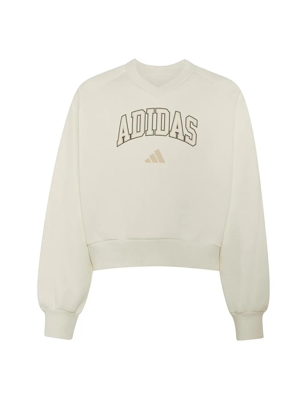 Felpe invernali per bambina Adidas Seasonals Bianco. 1/5