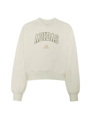 Felpe invernali per bambina Adidas Seasonals Bianco.