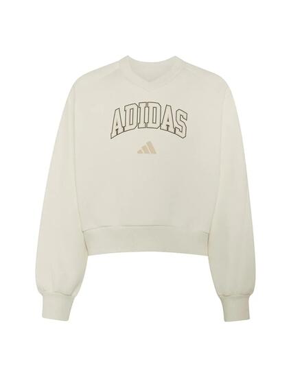Felpe invernali per bambina Adidas Seasonals Bianco.