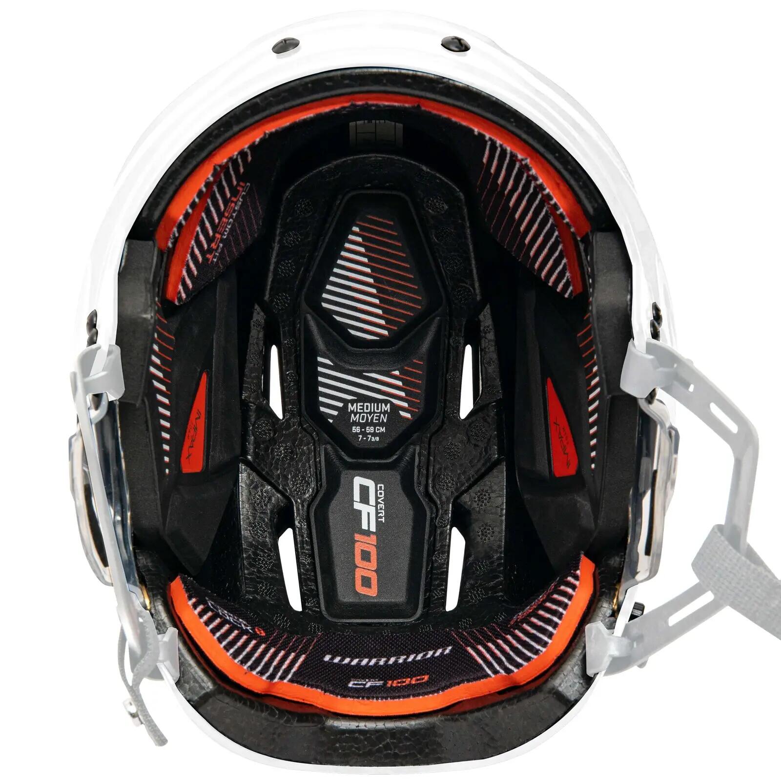 WARRIOR CF 100 Kask BK Czarny Biały 5/6