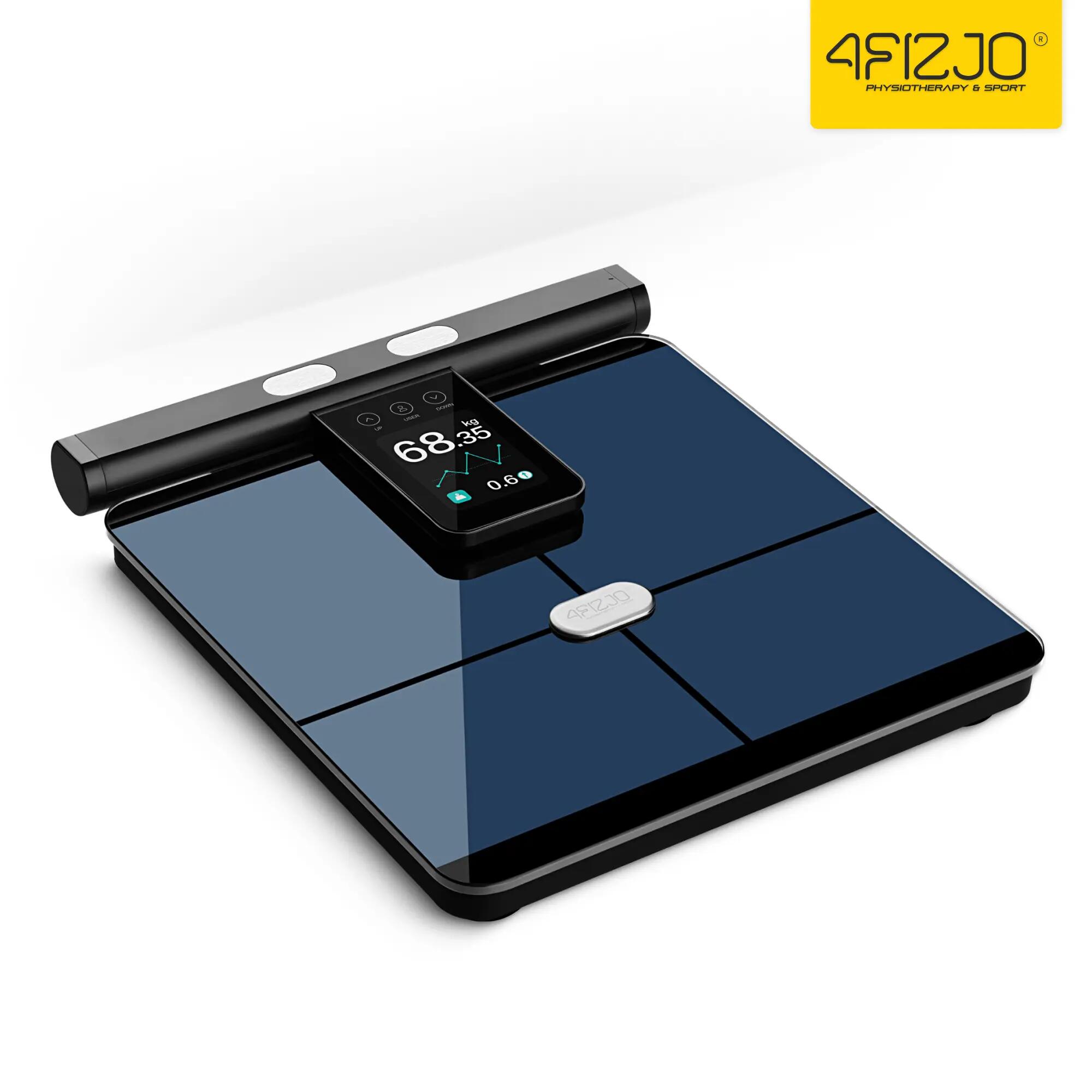 Waga łazienkowa elektroniczna do 200 kg EliteMeasure inteligentna 4FIZJO 14/15