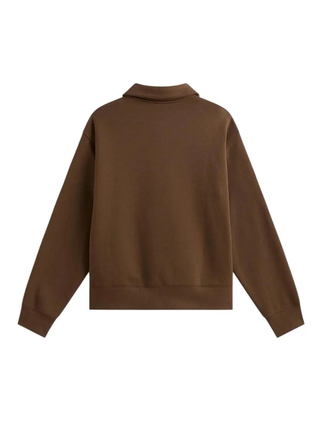 Camisolas de lã polar para Homem Vans Polo vans fleece Marrom. 2/6