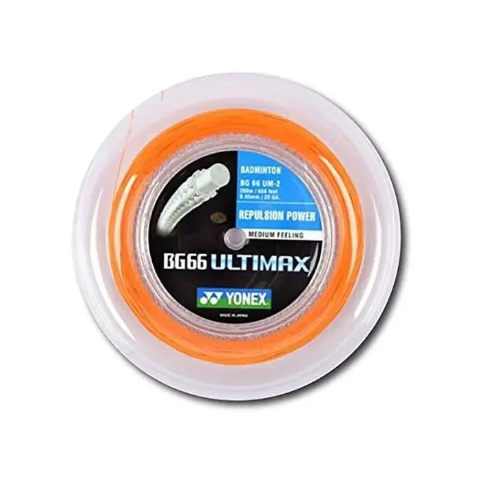 Cordage - badminton - mixte - YONEX BG66 Ultimax, 0,65 mm, 200 m - rouge 4/4