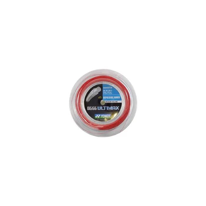 Cordage - badminton - mixte - YONEX BG66 Ultimax, 0,65 mm, 200 m - rouge 2/4